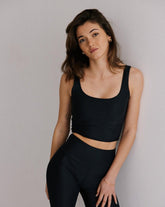 Sustainable Activewear Elena Top Black